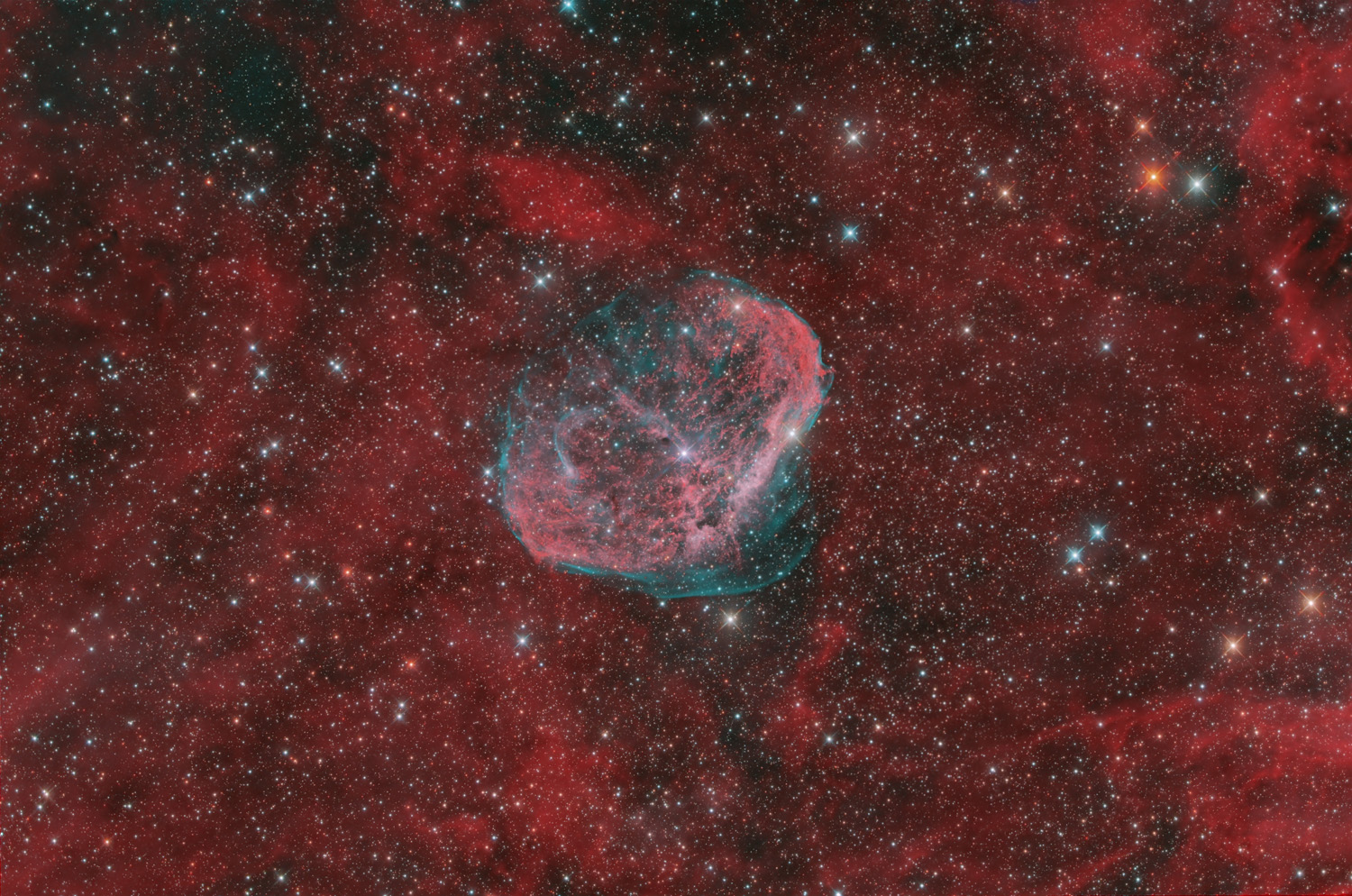 NGC6888 Sichel- / Crescentnebel HOO RGB